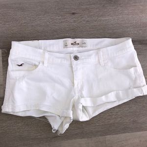 White Hollister Jean Shorts